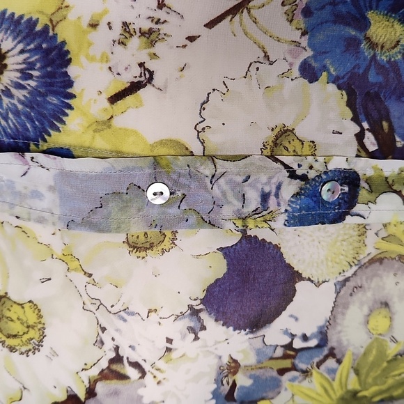 Zara Woman Sheer Floral Print Blouse Size XS - Picture 5 of 16